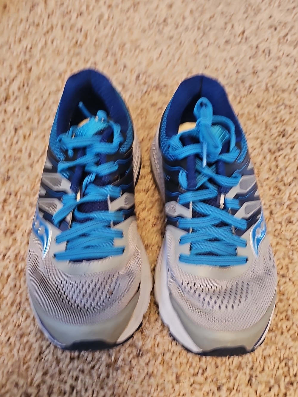 Women's Running Sneakers in Blue and Gray
